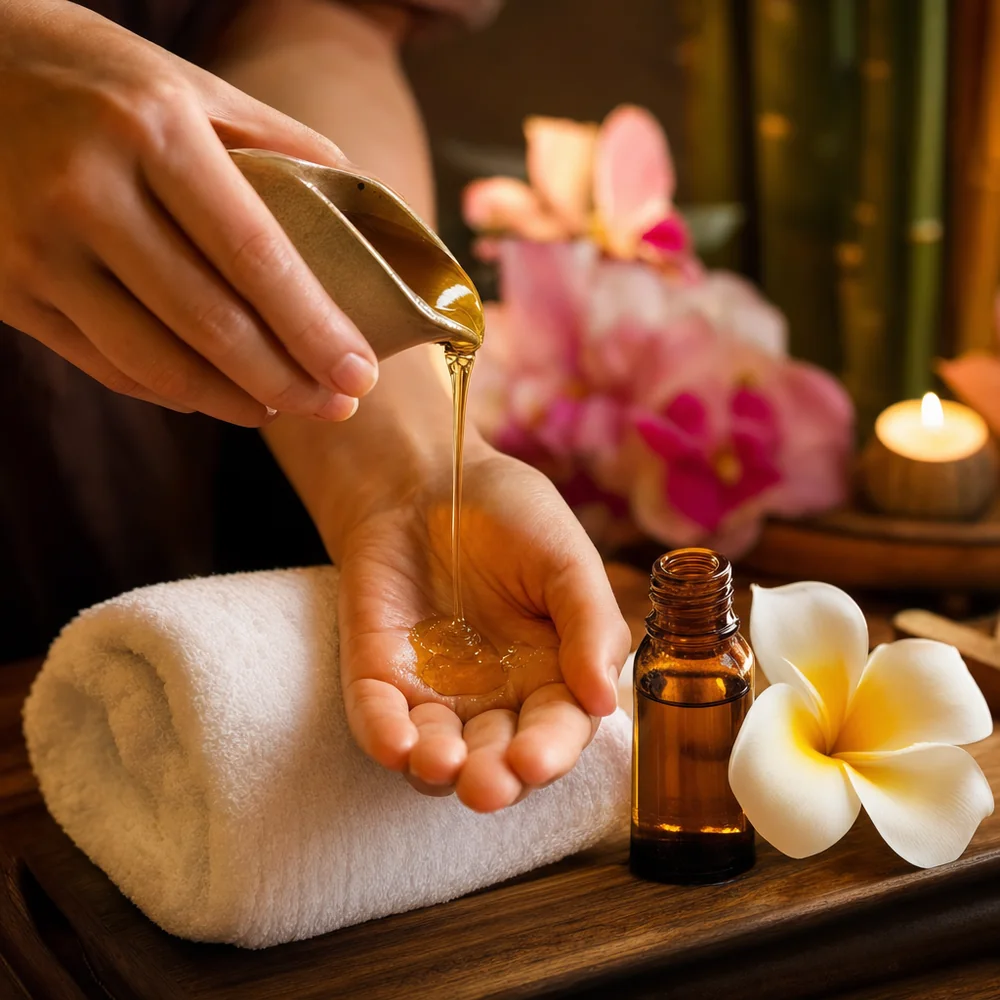 Massage à l'huile relaxant